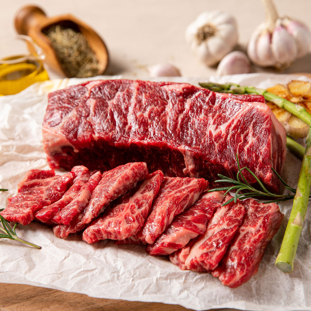 미트포테이블 살치살 블랙앵거스 미국산 소고기 스테이크