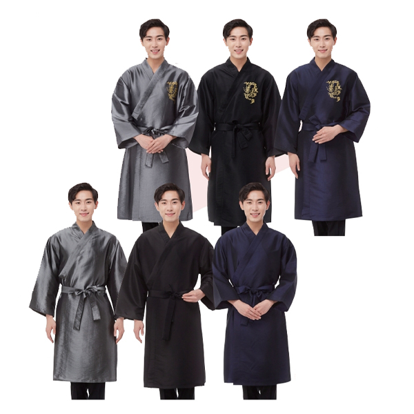 라인가운 황제 가운 미용실 손님용 : 오렌지뷰티