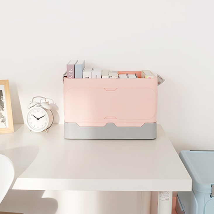 캠핑 리빙 박스 아기 옷 정리함 수건 모자 보관함 M