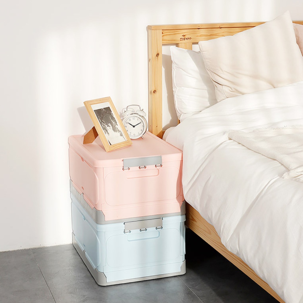 캠핑 리빙 박스 아기 옷 정리함 수건 모자 보관함 M