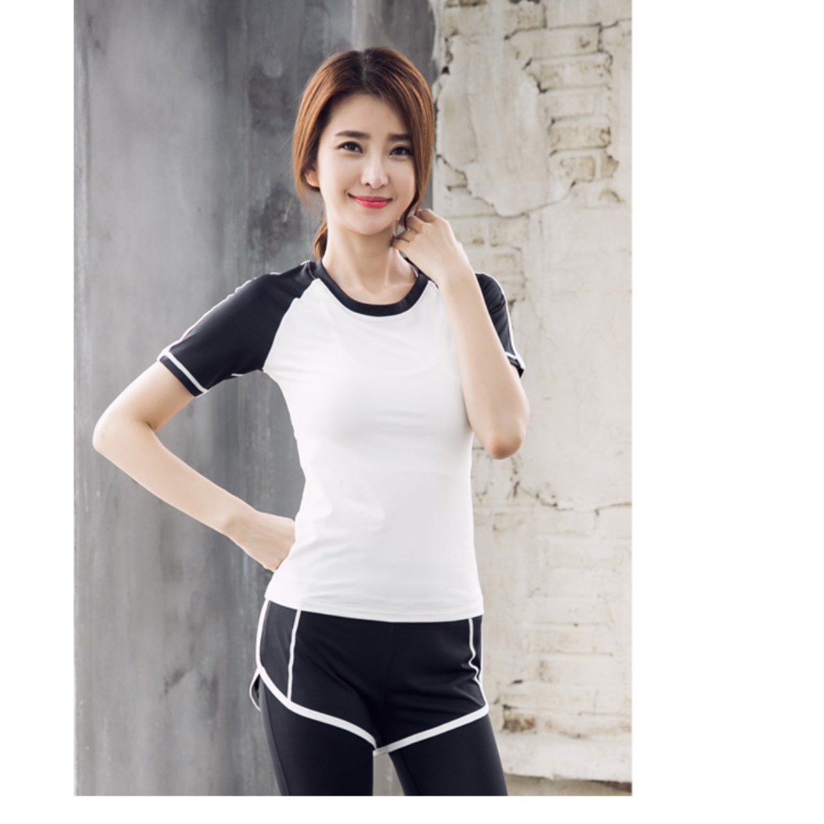 요가 헬스 운동복 러닝 피트니스 반팔 크롭 여자 운동티셔츠 여성 운동용 티 셔츠 쿨 쿨링 - 상세 이미지 5