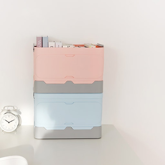 캠핑 리빙 박스 아기 옷 정리함 수건 모자 보관함 M