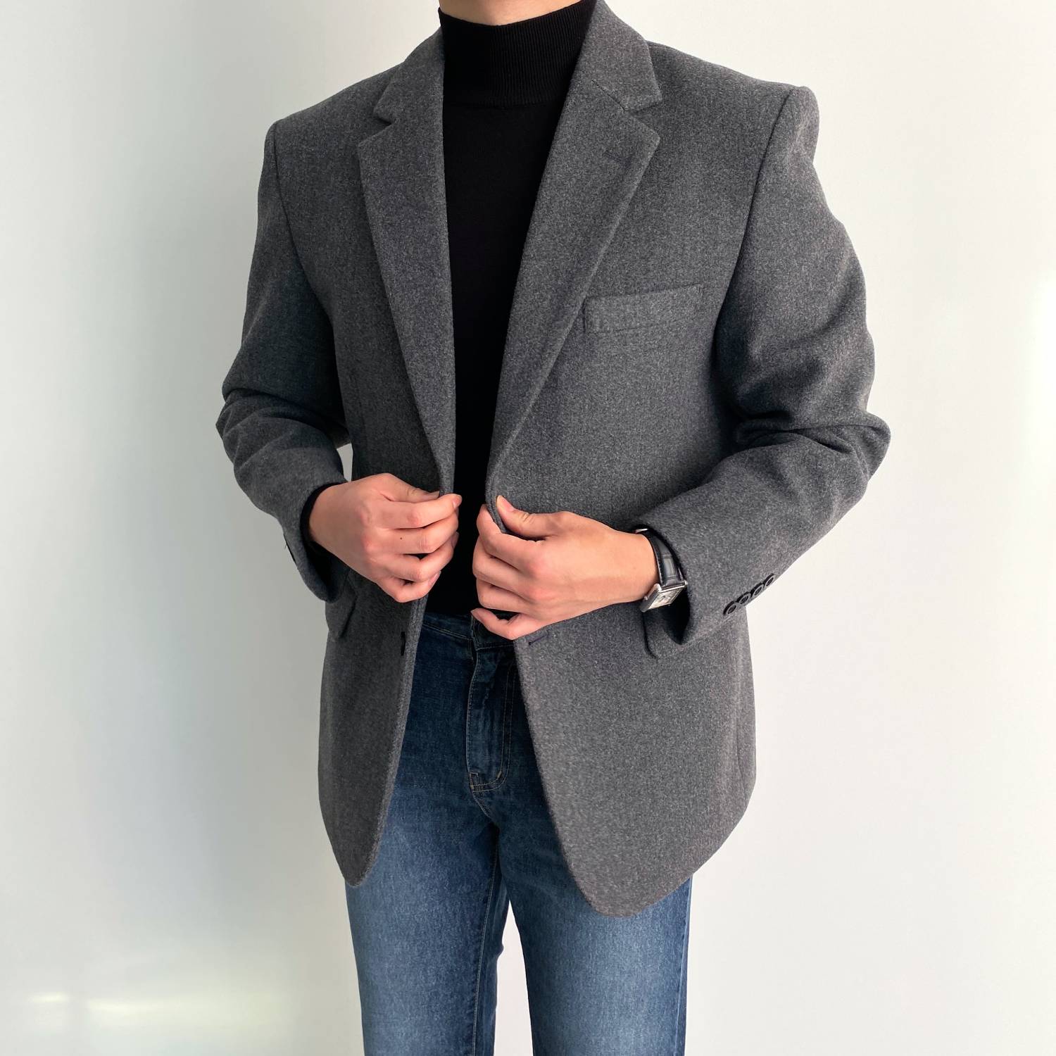 정장마이 울블레이저 겨울블레이저 오버핏블레이저 이미지 3