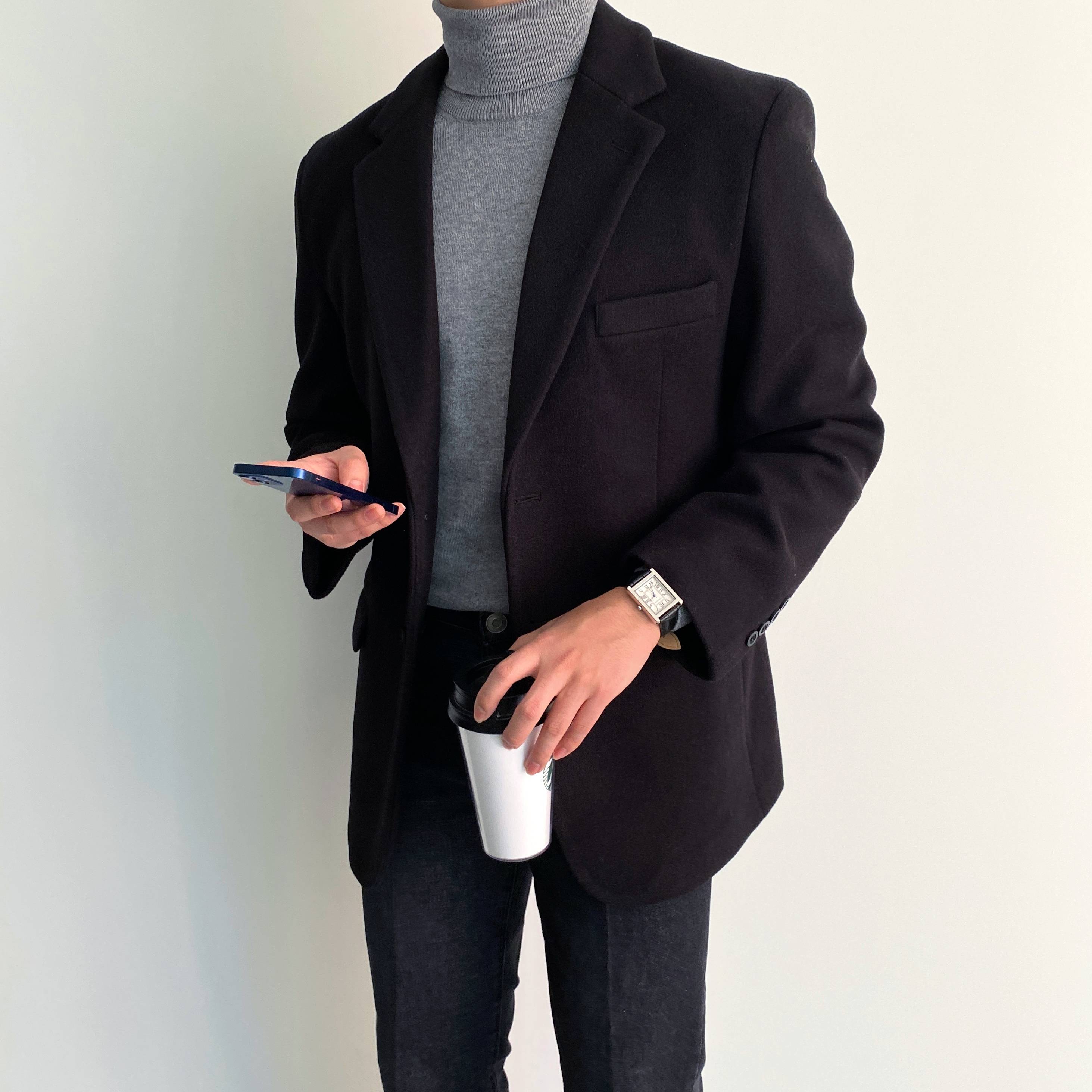 정장마이 울블레이저 겨울블레이저 오버핏블레이저 이미지 2