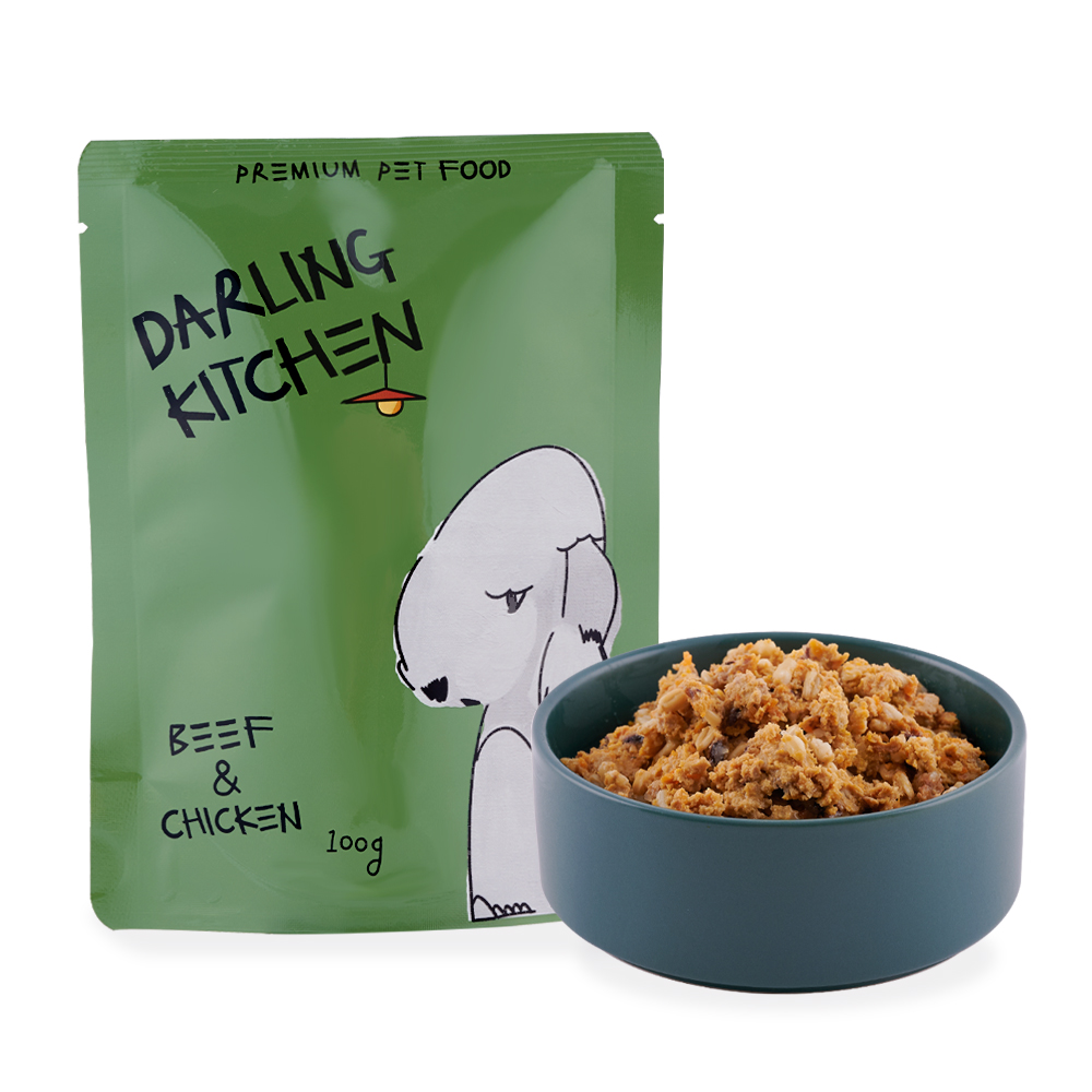 강아지화식 달링키친 대용량 소고기&닭고기 100g x 24 - 상세 이미지 5