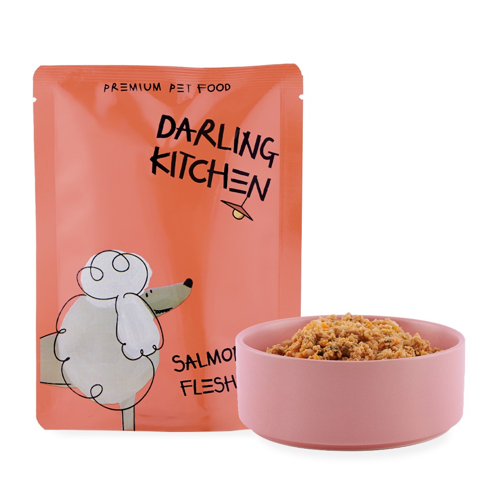 달링키친 강아지화식 대용량 연어 자연식 사료 100g x 24입 - 상세 이미지 5