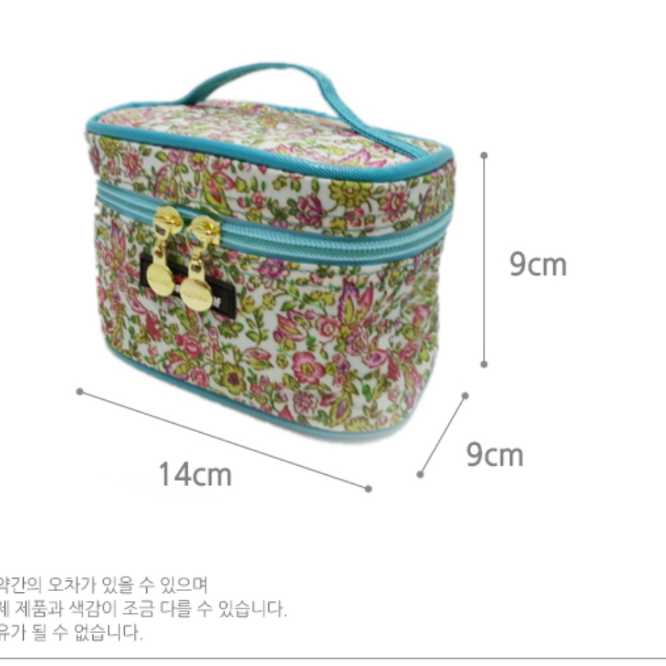 메이크업 파우치 화장품 가방 이너백 원형 면생리대 파우치 손잡이 방수 여행용 핫팩 - 상세 이미지 2
