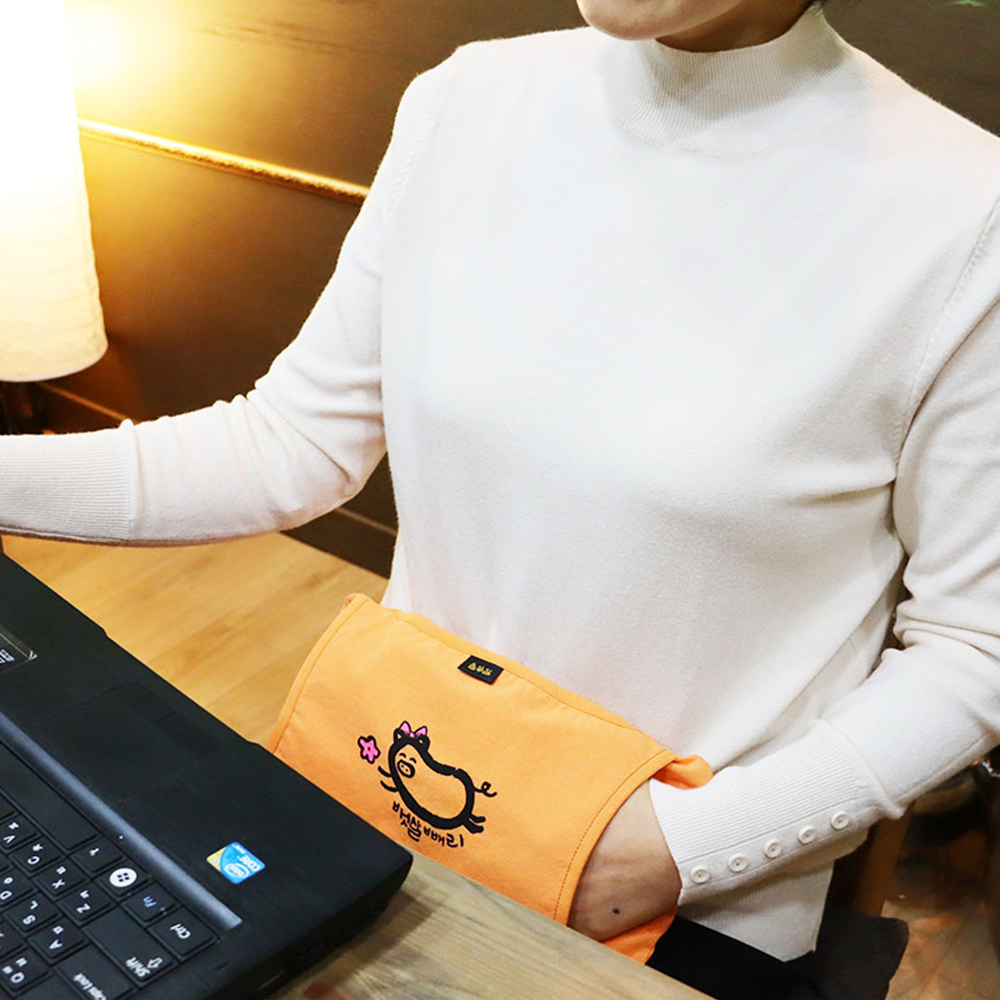 들꽃잠 배찜질팩 뱃살빼리 복부 다이어트 팥찜질 온열 - 상세 이미지 5