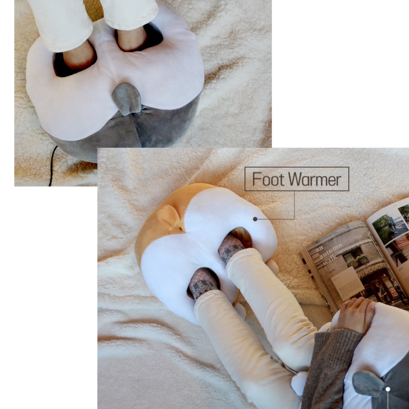 온열 발 매트 미니 발보온기 usb 전기 발난로  - 상세 이미지 3
