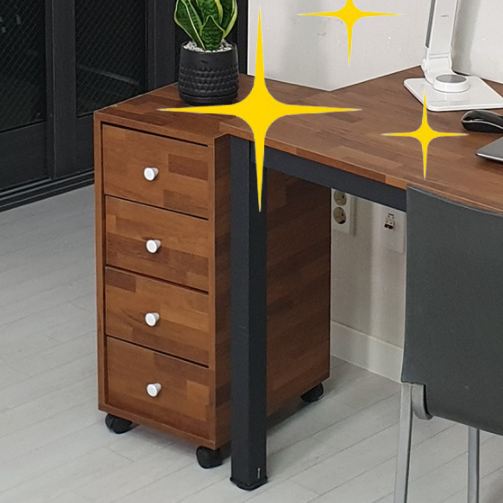 책상 아래 서랍장 이동형 서랍장 사무용 협탁 책상용 서랍장