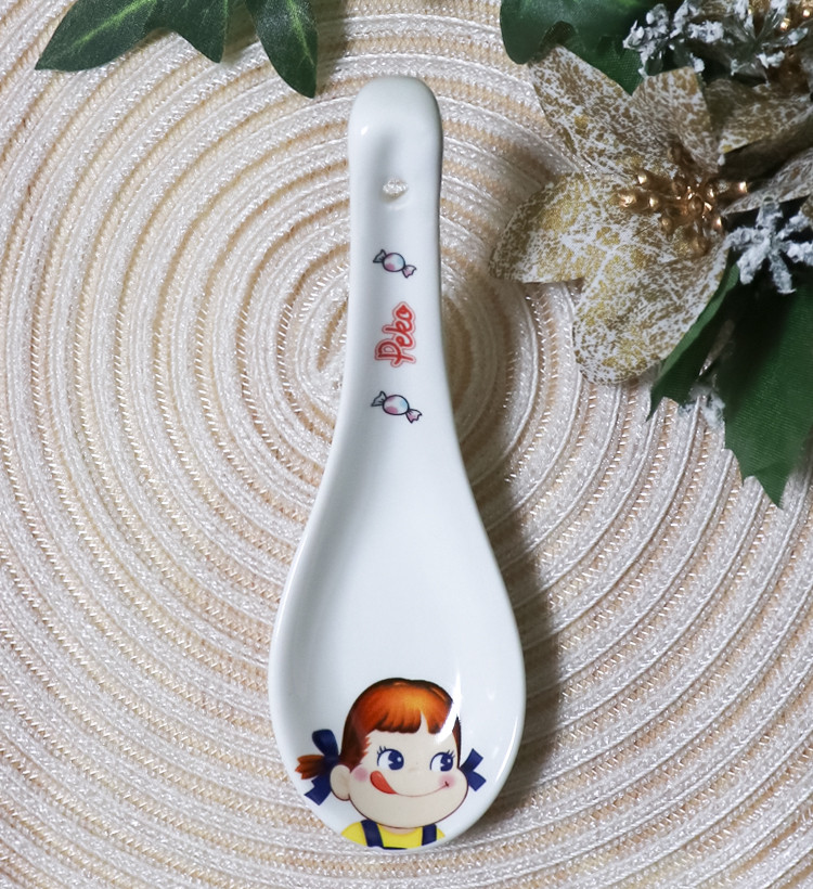썬아트 후지야 페코짱 캐릭터 도자기 렝게 스푼 - 주방·식기 - 하카타몰