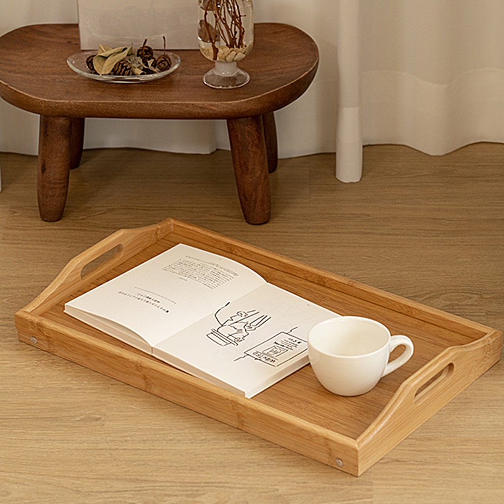 접이식 원목 테이블 책상 침대 트레이 자취방 수납 카페 찻집 다과 인테리어 소품 쟁반