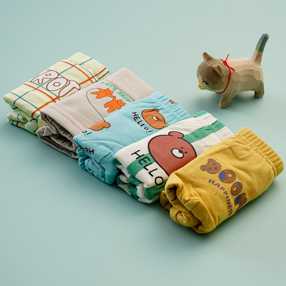 [빌도르] 브라더베어 5매 남아 드로즈 사각 아동 키즈 팬티 세트