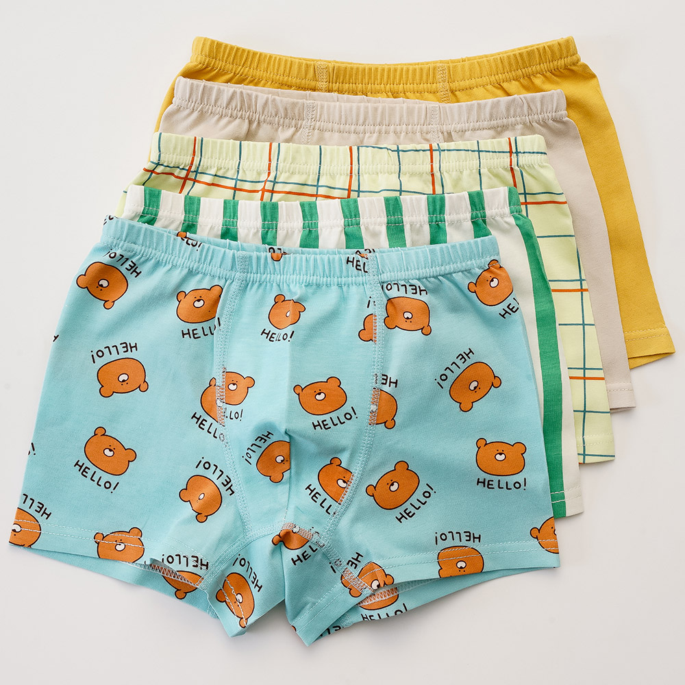 [빌도르] 브라더베어 5매 남아 드로즈 사각 아동 키즈 팬티 세트