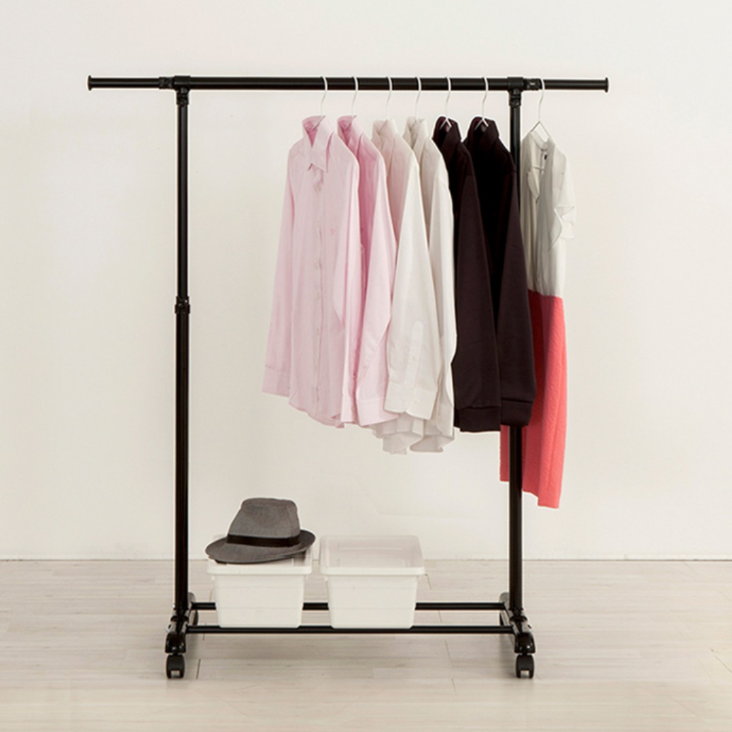 소형 행거 폭 좁은 작은 공간 낮은 행거 트롤리 행거