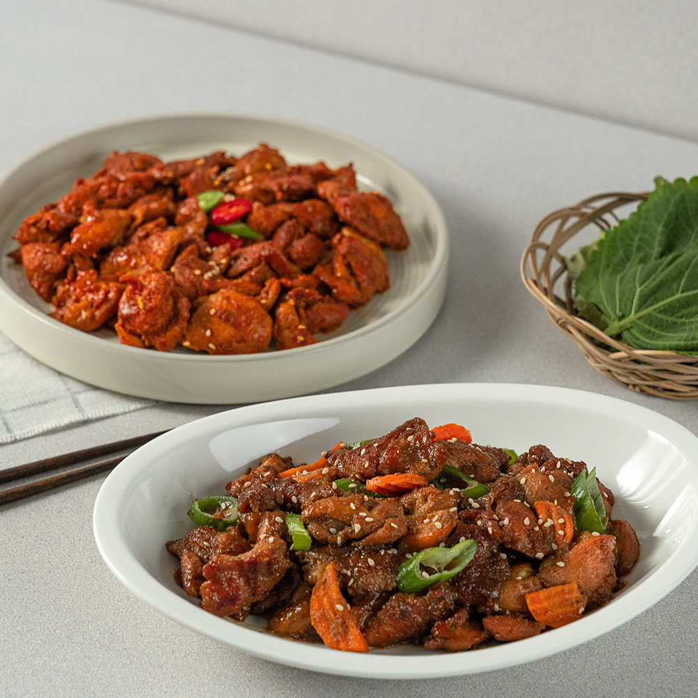 매콤 양념 닭갈비 간장 닭갈비 250g 반찬 간편식 야식 춘천닭갈비 - 상세 이미지 4