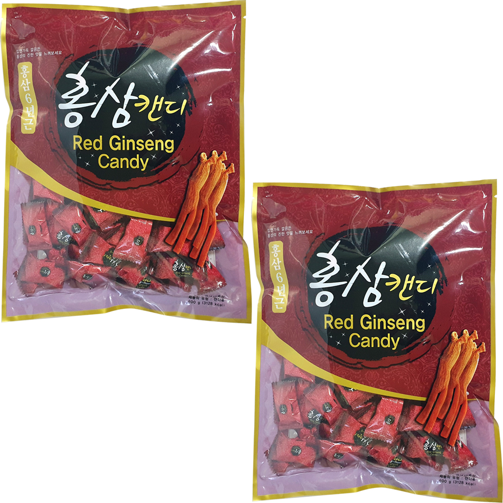 천년애푸드 홍삼캔디 800g X 2봉지/홍삼젤리/홍삼사탕 - 상품 이미지