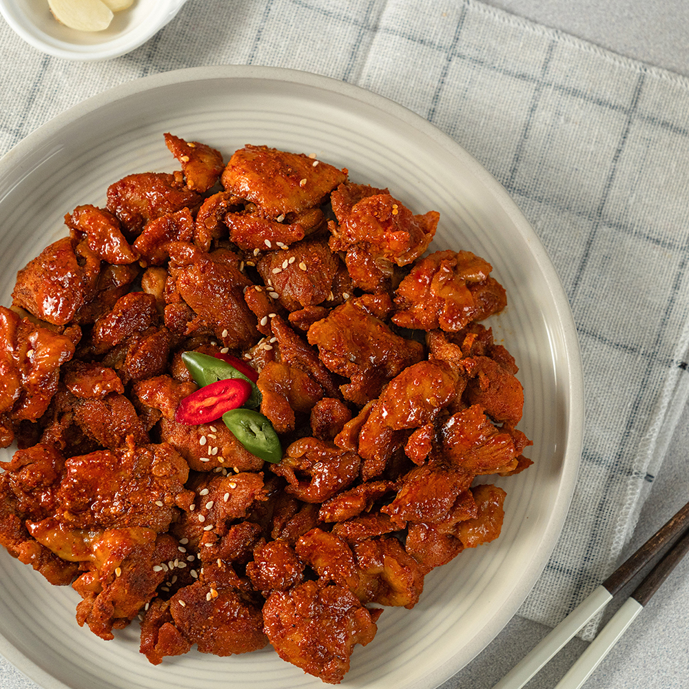 매콤 양념 닭갈비 간장 닭갈비 250g 반찬 간편식 야식 춘천닭갈비 - 상세 이미지 2