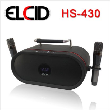 힐링사운드 HS-430 170W 무선마이크 2포함 휴대용 블루투스 앰프(캠핑, 노래방, 댄스)