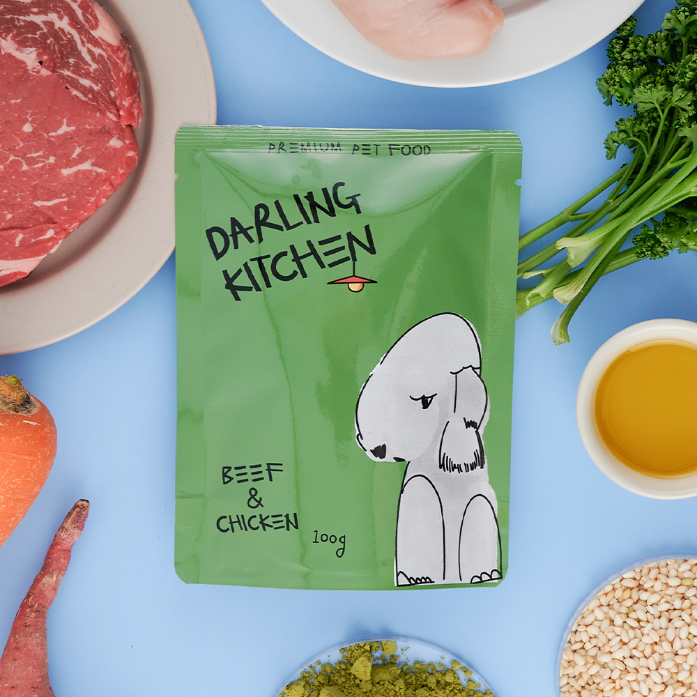 강아지화식 달링키친 대용량 소고기&닭고기 100g x 24 - 상세 이미지 2