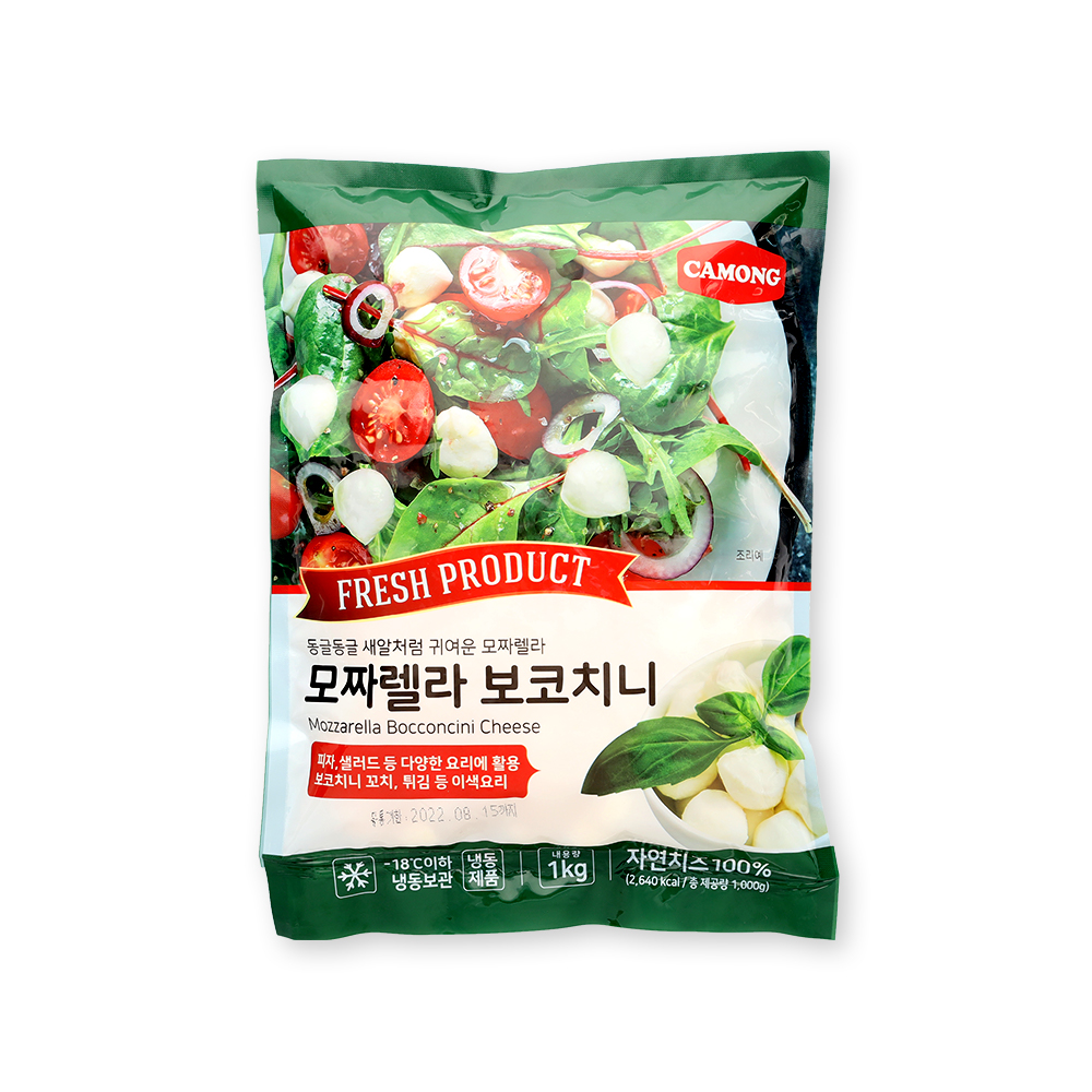 까몽 모짜렐라 보코치니 1kg 100% 치즈 샐러드, 토핑, 꼬치 - 메인 이미지