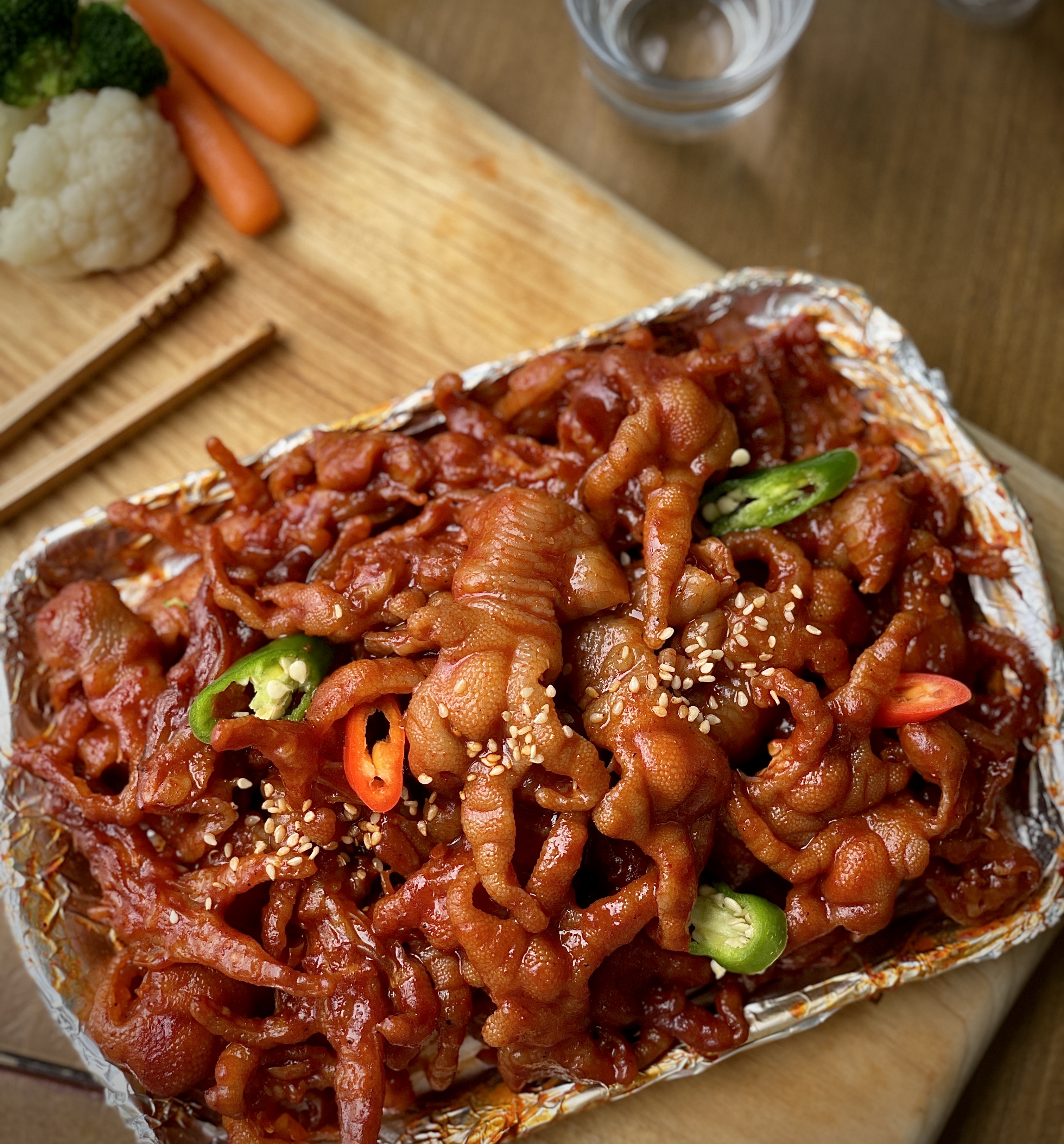 직화구이닭발 불맛닭발 튤립닭발 직화튜립대용량400g - 상세 이미지 4