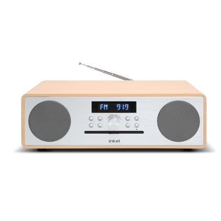 인켈 IK-A370CD CD 알람 라디오 올인원 블루투스 오디오 스피커 오크
