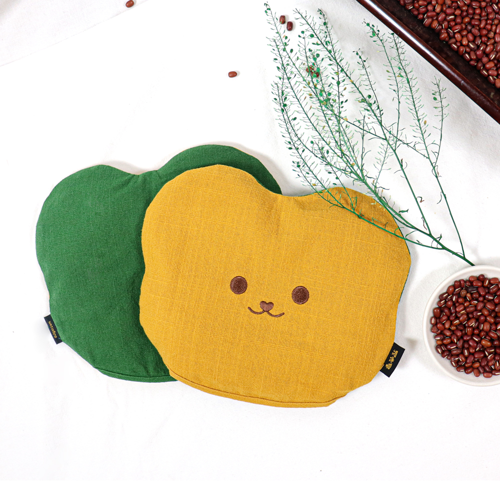 들꽃잠 배찜질팩 아기곰 출산선물 곰인형 배앓이 유아 어린이 아이 저자극 옐로우, 1개