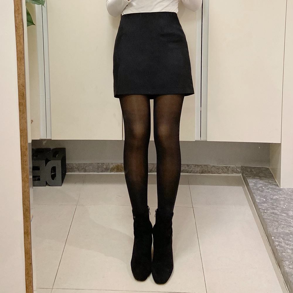 비치는 융 기모 스타킹 착시 발목 페이크 레깅스 살색 커피 블랙 검정 겨울 비추는 따뜻한