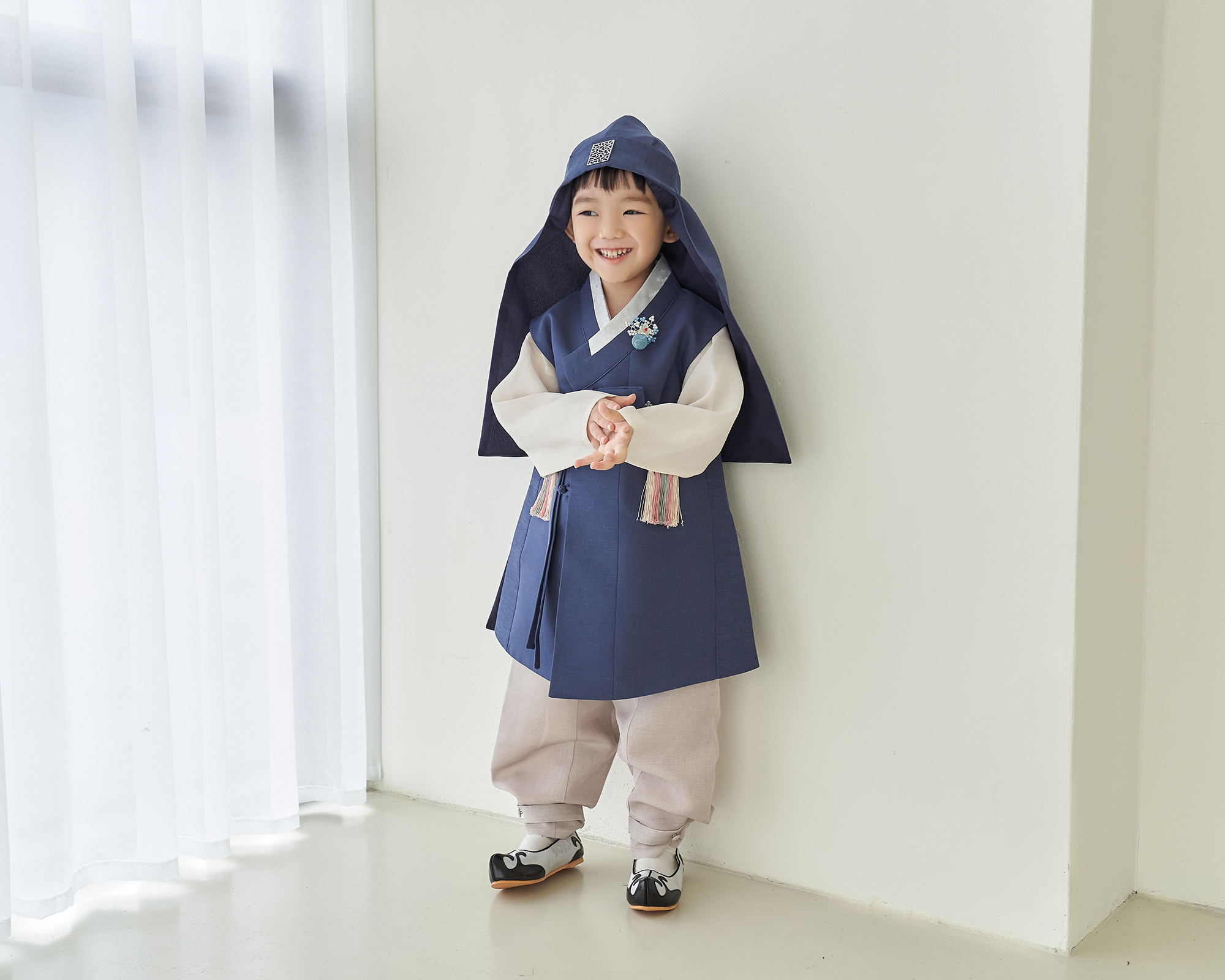 민한복 한별 프리미엄 남아 도령 한복 고급 어린이 설빔 유아 아기 남아 주니어 백일 돌 키즈 - 상세 이미지 2