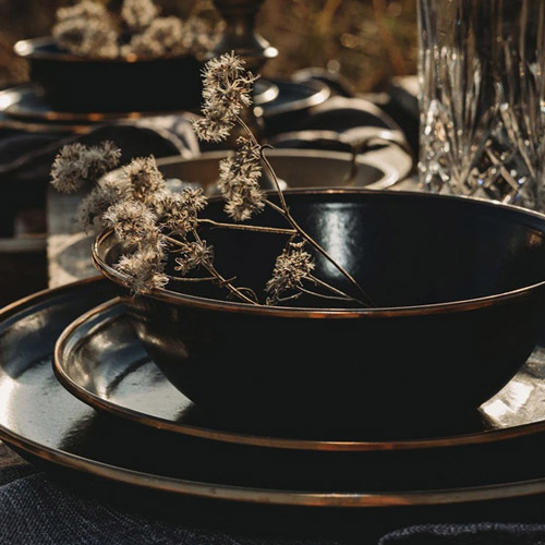 베어본즈 에나멜 딥플레이트 2p 세트 캠핑 큰 접시 그릇 식기 법랑