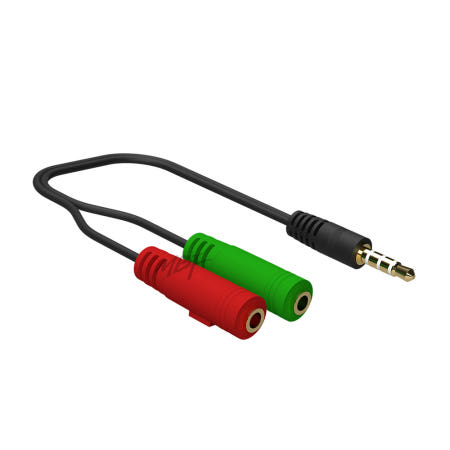 엠비에프 엠비에프 4극 스테레오 3극 마이크 오디오 분리 Y 케이블 0.2m MBF-STY020