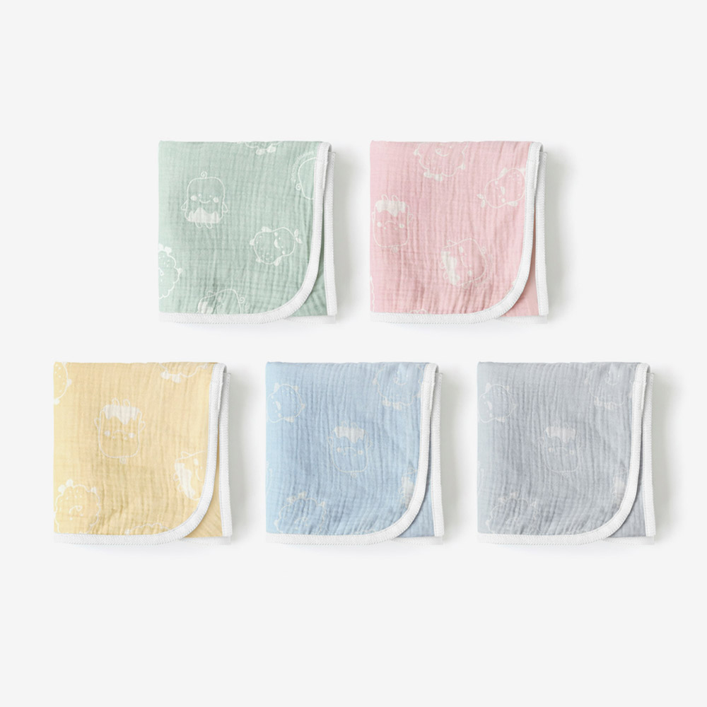 피넛버터젤리 캐릭터 모달 아기 거즈 블랭킷 애착이불 낮잠이불 유모차 유아 담요 S