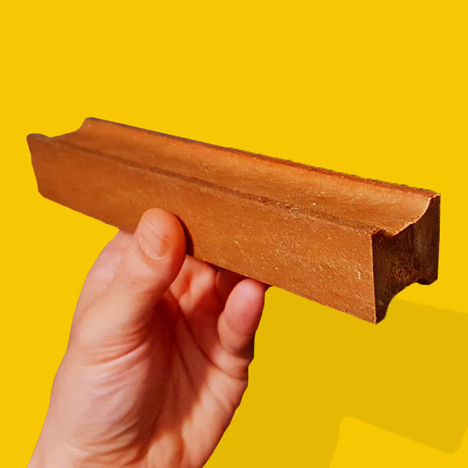 강아지 오래먹는간식 대형견 대형개껌 블럭껌 브라운