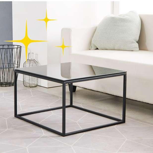 높은 거실 테이블 높은 좌식 테이블 유리 디자인 거실용 탁자