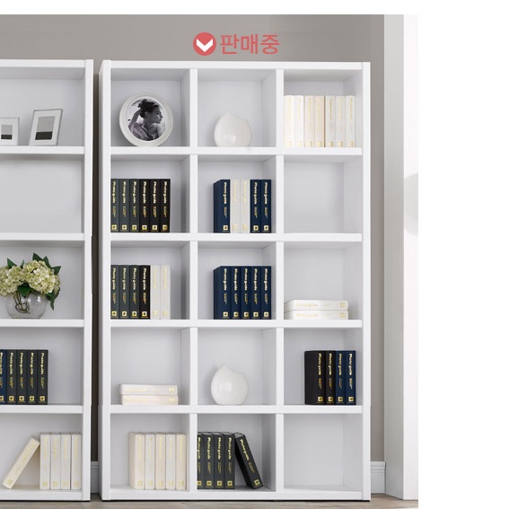 원목 키큰 책장 맞춤 책장 가벽 합판 가로 책장 1200 - 상세 이미지 5