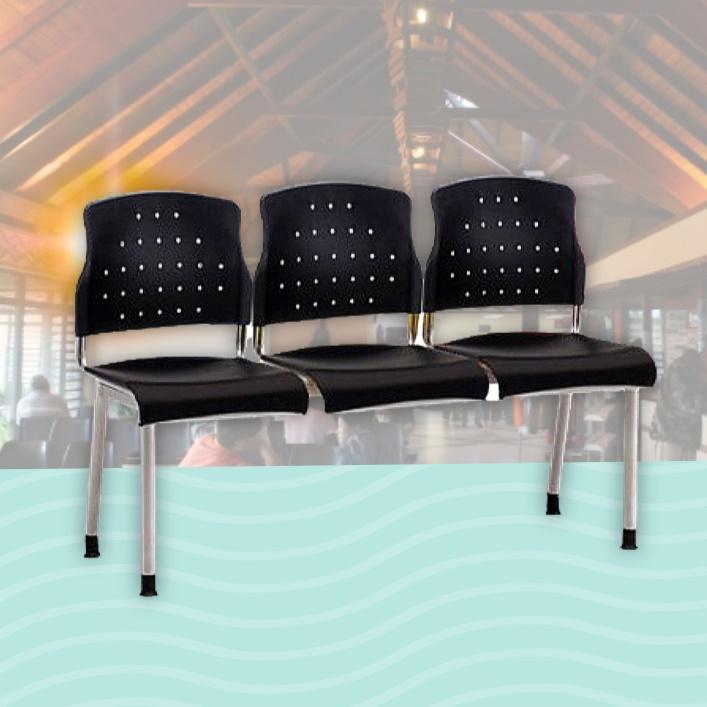 3인 연결 의자 대기실 장의자 병원용 의자 약국 의자