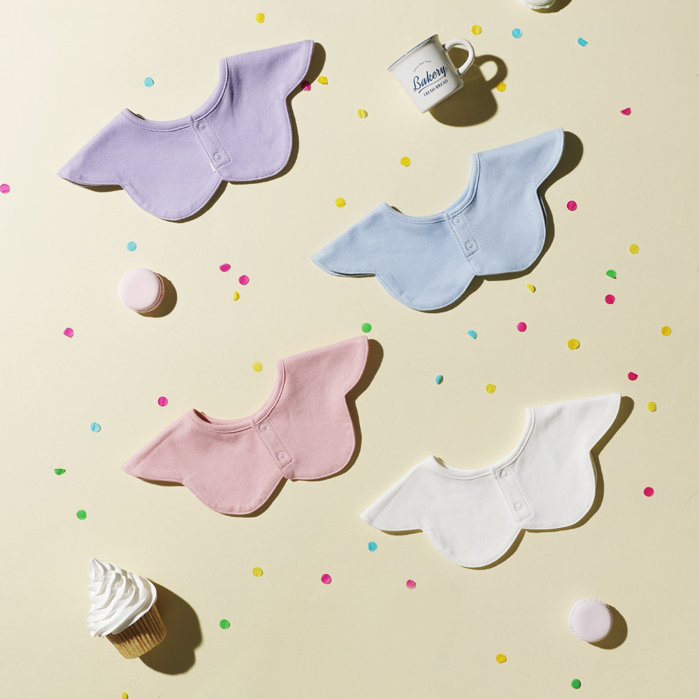 피넛버터젤리 순면 로즈빕 아기 이유식 유아 턱받이 어린이집 준비물 침받이