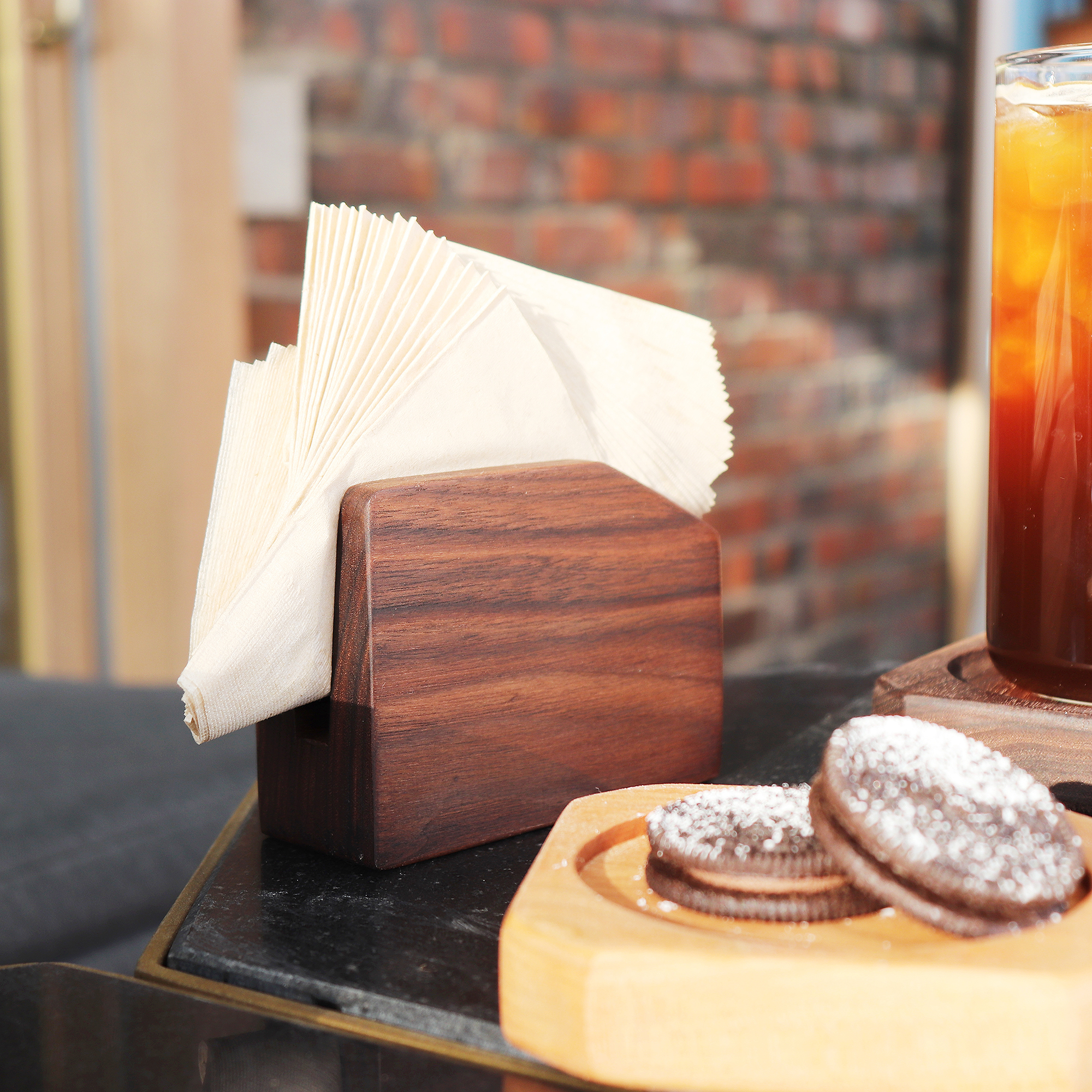 원목 우드 로고각인 티슈 냅킨케이스 메뉴판홀더 맞춤제작 4종