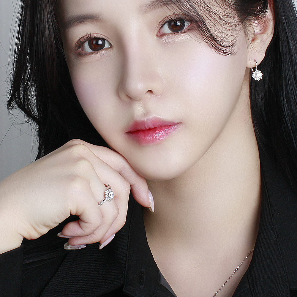 5부 다이아 반지 천연 우신 GIA 샤이니 웨딩 프로포즈 결혼 기념일 선물 18K 고급 - 상세 이미지 5