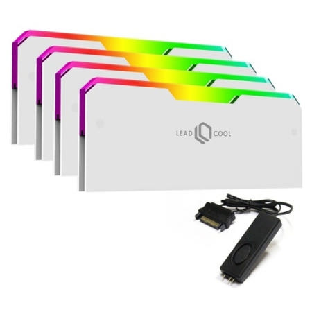 LEADCOOL RH-1 EVO ARGB 메모리 방열판 화이트 (4PACK/Controller)