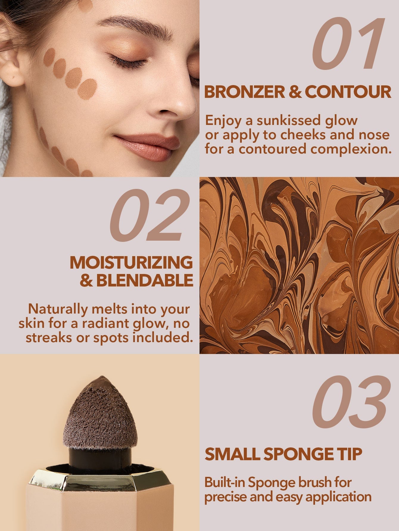쉬글램 썬 스컬프트 리퀴드 브론저 쉐딩 뉴컬러 포함 SHEGLAM BRONZER - 상세 이미지 4