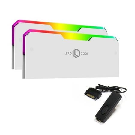 LEADCOOL RH-1 EVO ARGB 메모리 방열판 화이트 (2PACK/Controller)