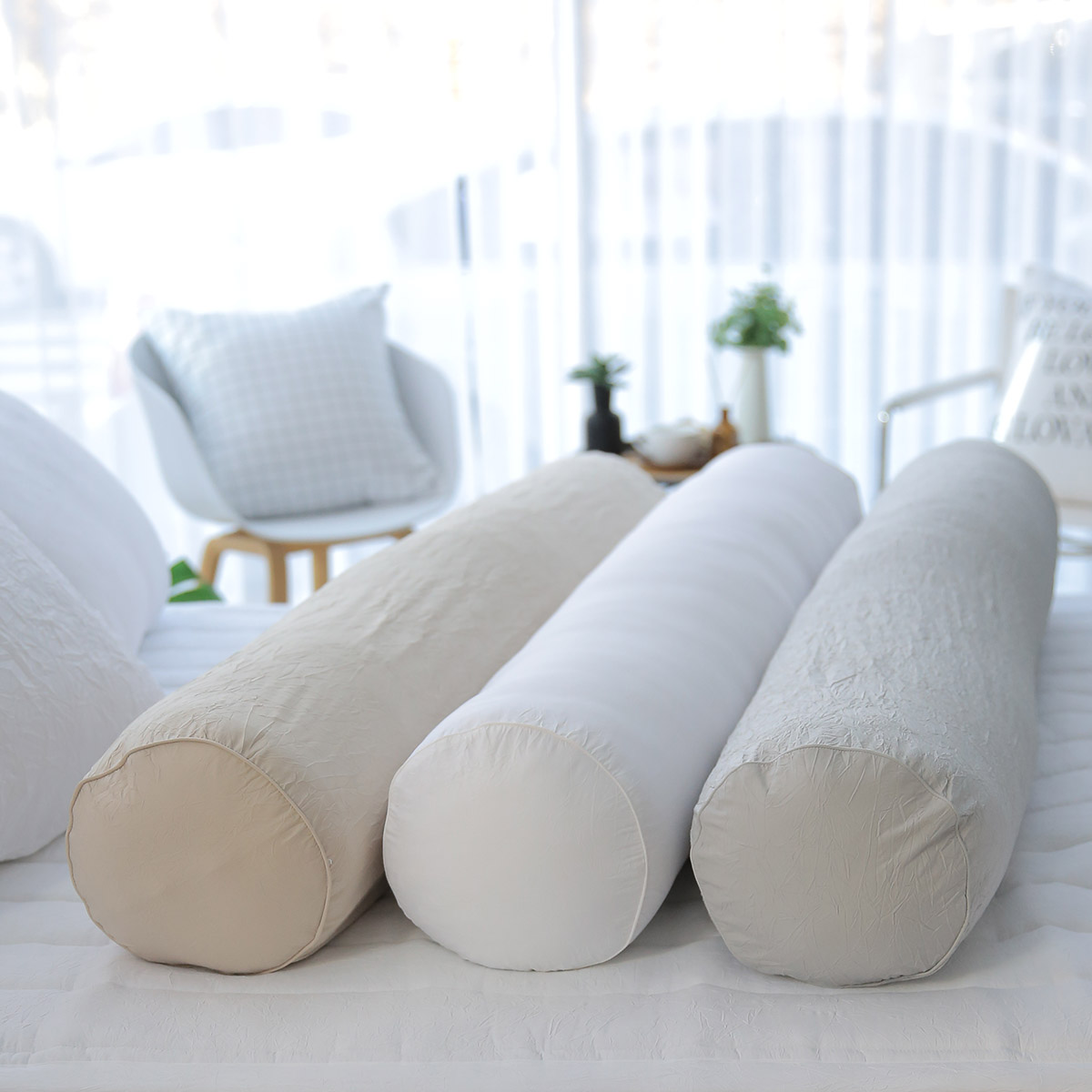 바디필로우 원형 안고자는 롱쿠션 알러지케어 크리즈 ( 120x20 ) 긴베게