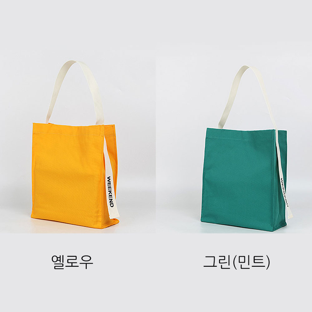 여자 A4 서류가방 캔버스 토트백 여대생 스퀘어 에코백 가벼운 사각 라지 손목 가방 - 상세 이미지 3