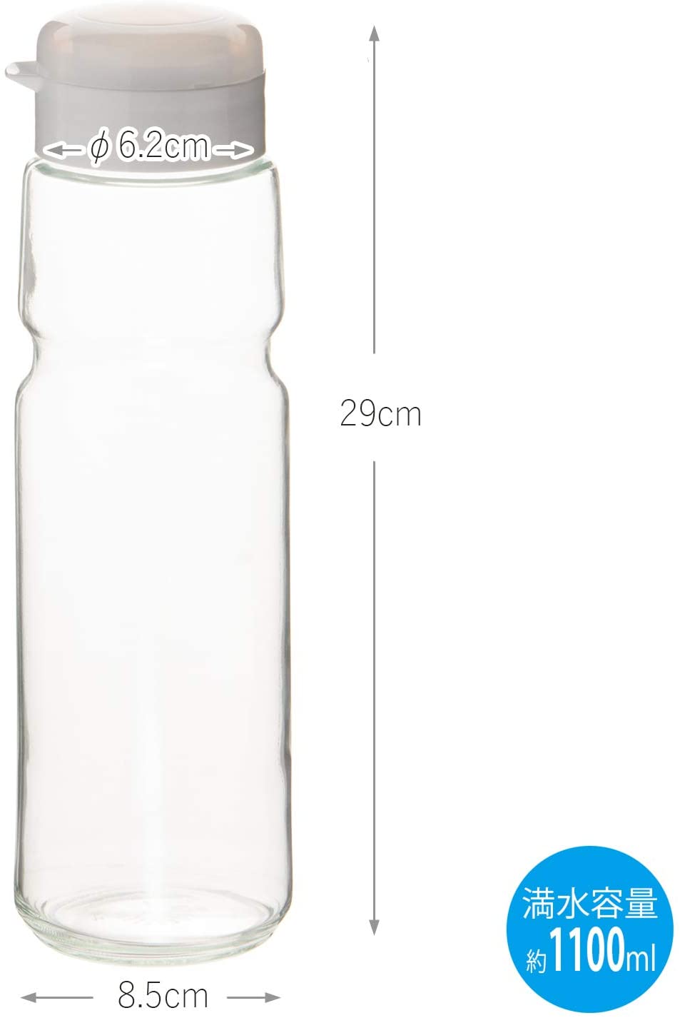 도요사사키 글라스 유리 물병 1.1L - 상세 이미지 3