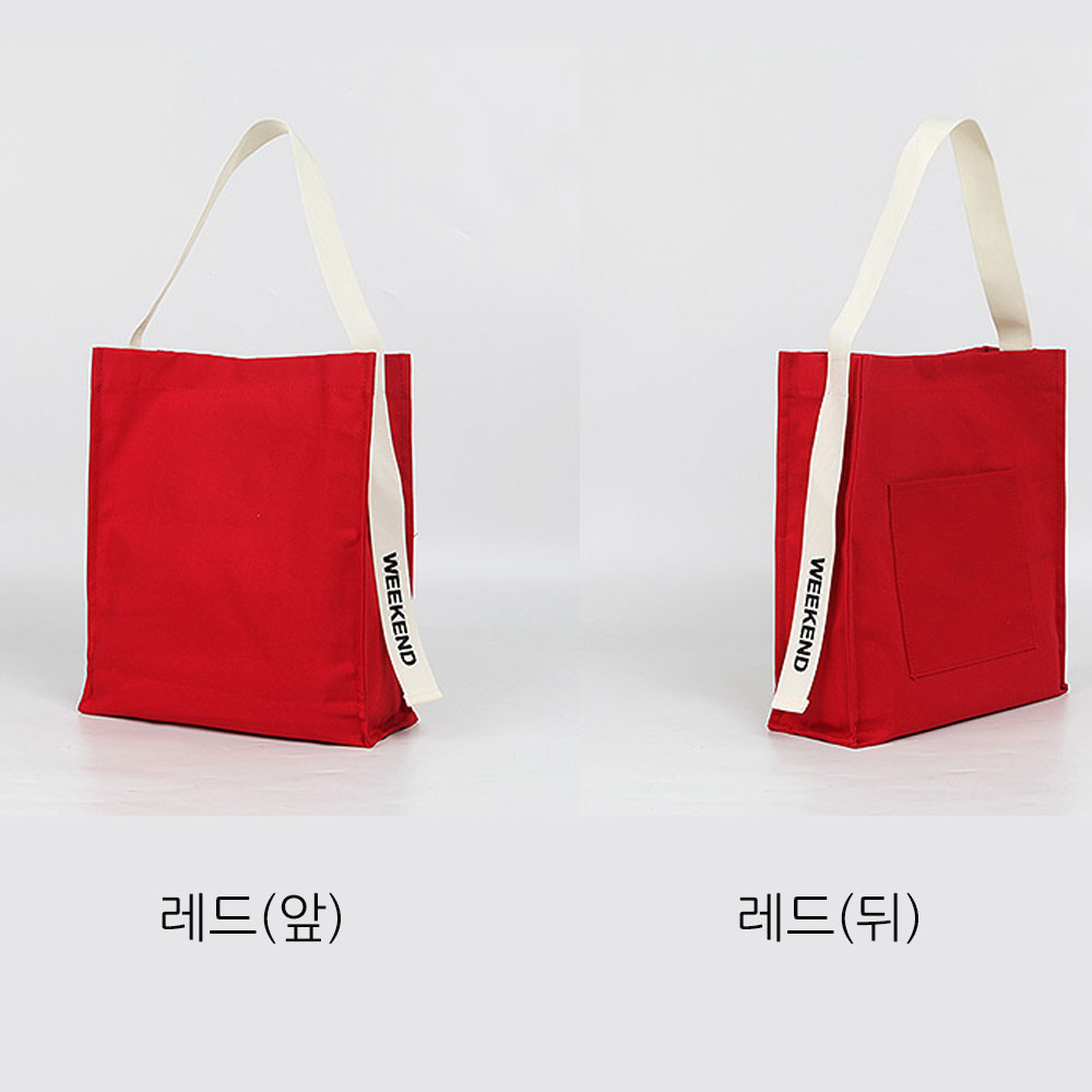 여자 A4 서류가방 캔버스 토트백 여대생 스퀘어 에코백 가벼운 사각 라지 손목 가방 - 상세 이미지 4