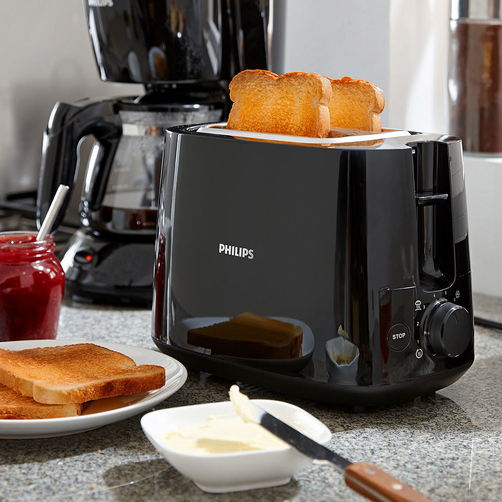 필립스 토스터기 블랙 외관