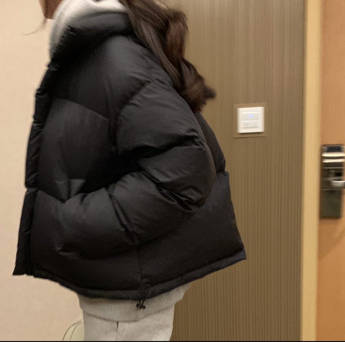 빈스 패딩 웰론 크롭 숏 루즈핏 하이넥 스토퍼 숏 패딩 점퍼 - 상세 이미지 3