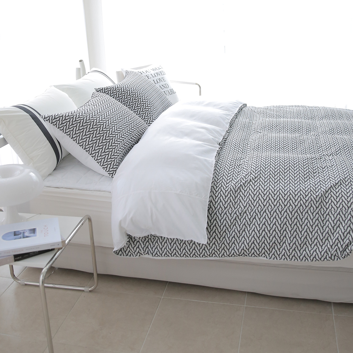 엠시베딩 모달이불세트 알러지케어 호텔침구 지오 사계절 신혼 침구세트 Q